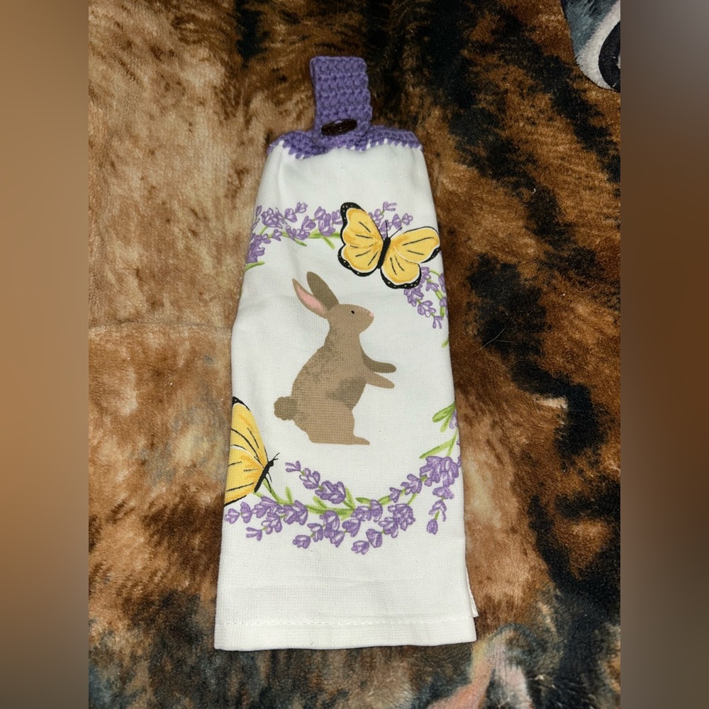 Bunny Spring Hanging Towel
